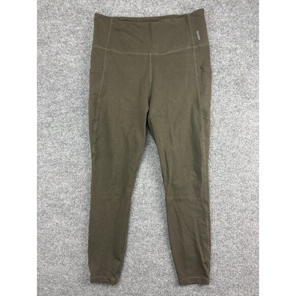 Boody Leggings Women's XL Green 7/8 Ankle High Waist Pockets Stretch - Picture 1 of 7
